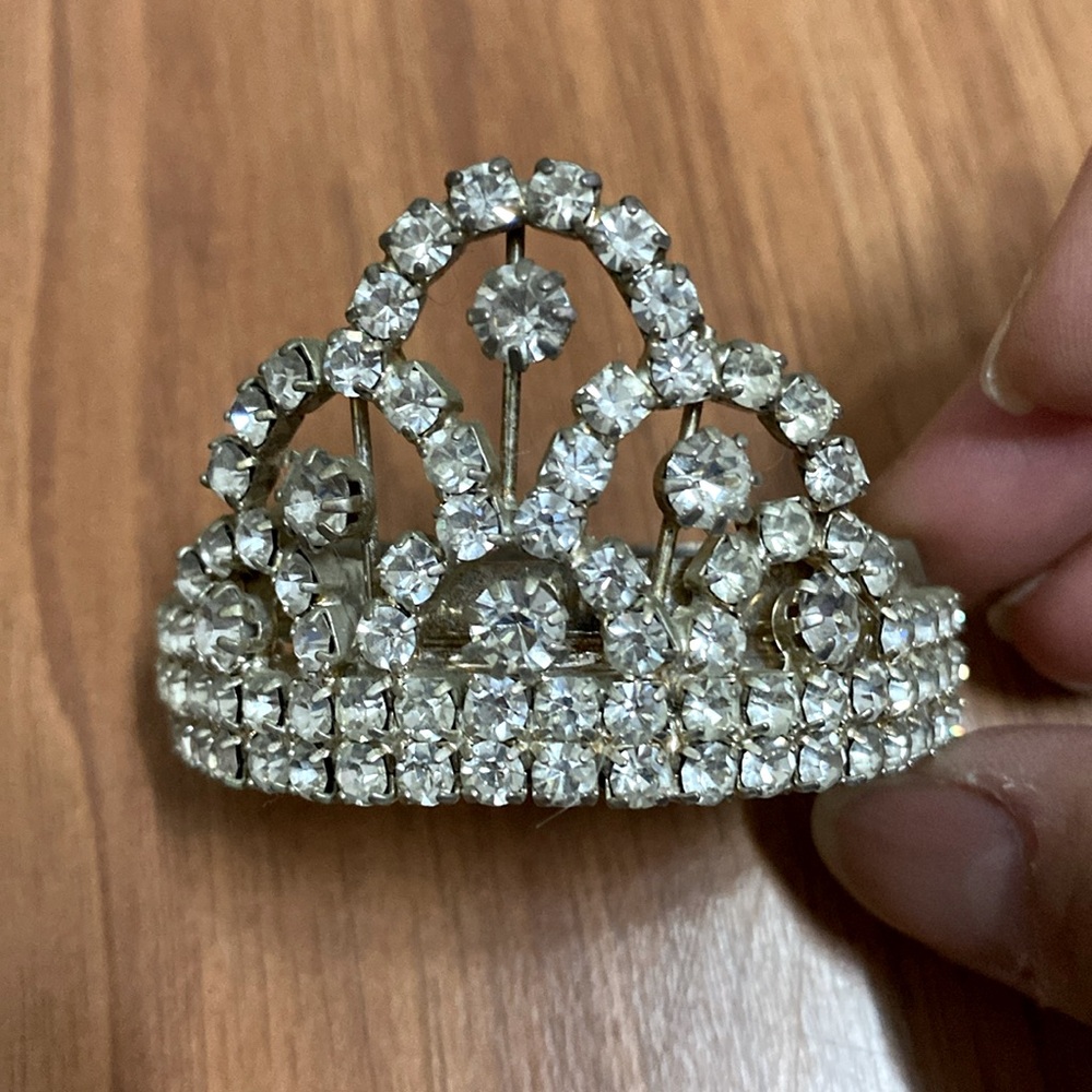 ❤️ Crown Rhinestone Hair Clip